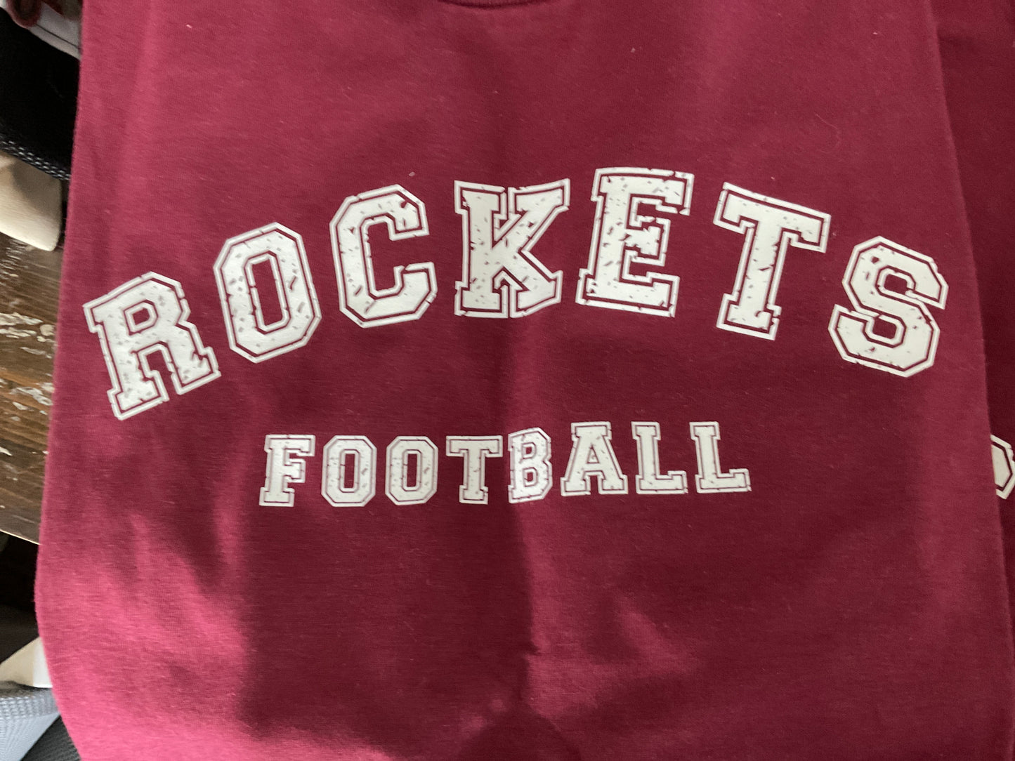 Cozy Mama rockets football maroon tshirt