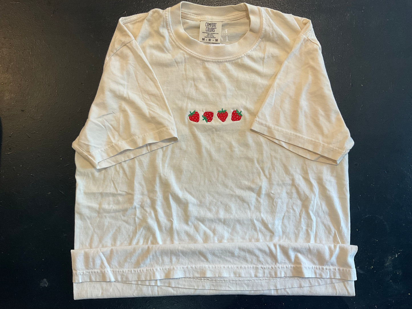 Strawberry Embroidered Tee