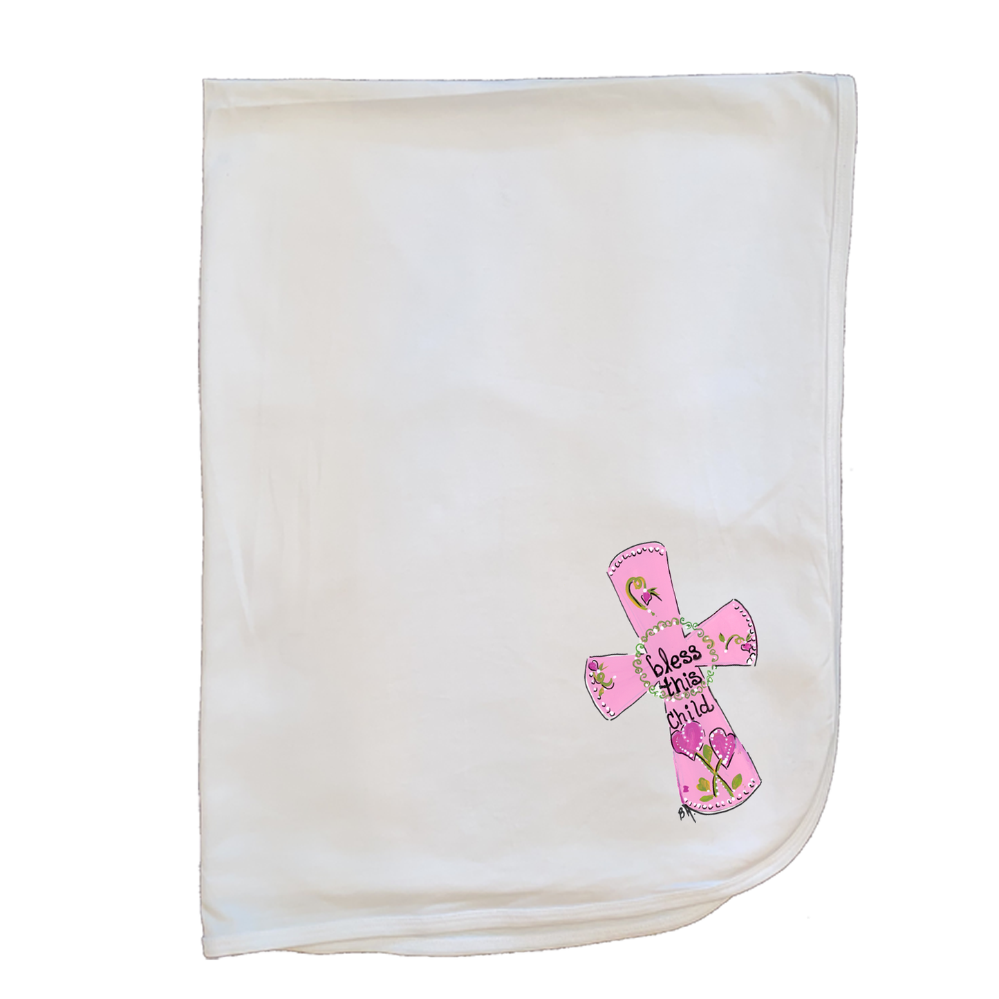 Cotton Baby Blanket 1065 Pink - Bless this Child
