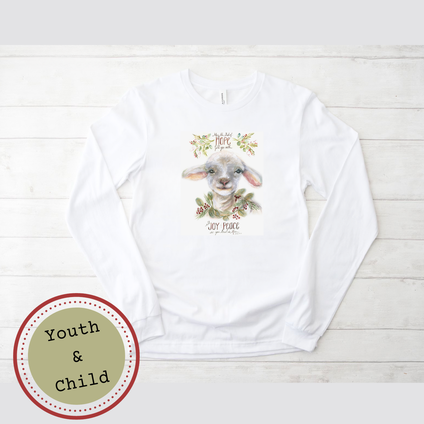 Christmas Lamb Child & Youth Shirt