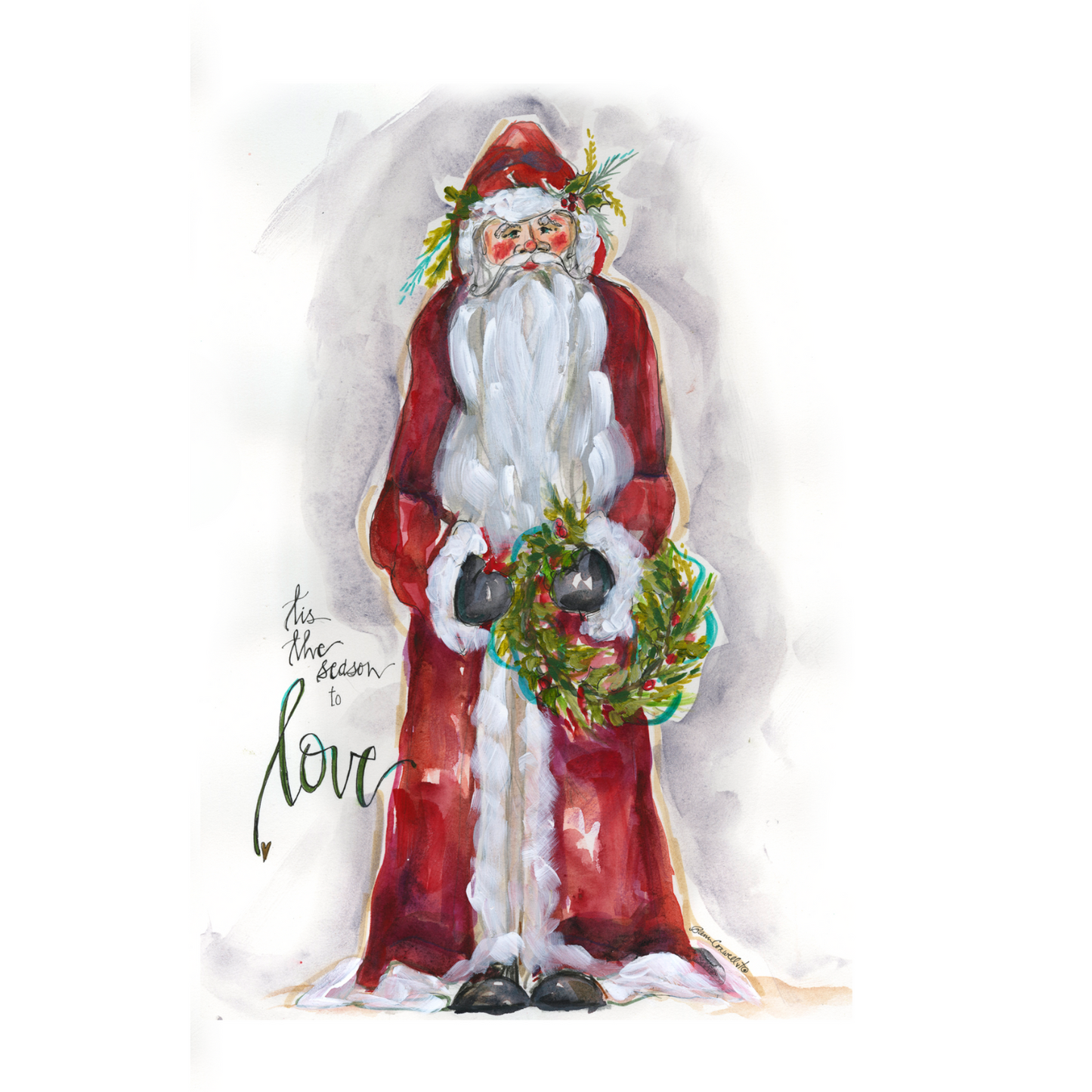 Santa Love Child & Youth Long Sleeve Shirt