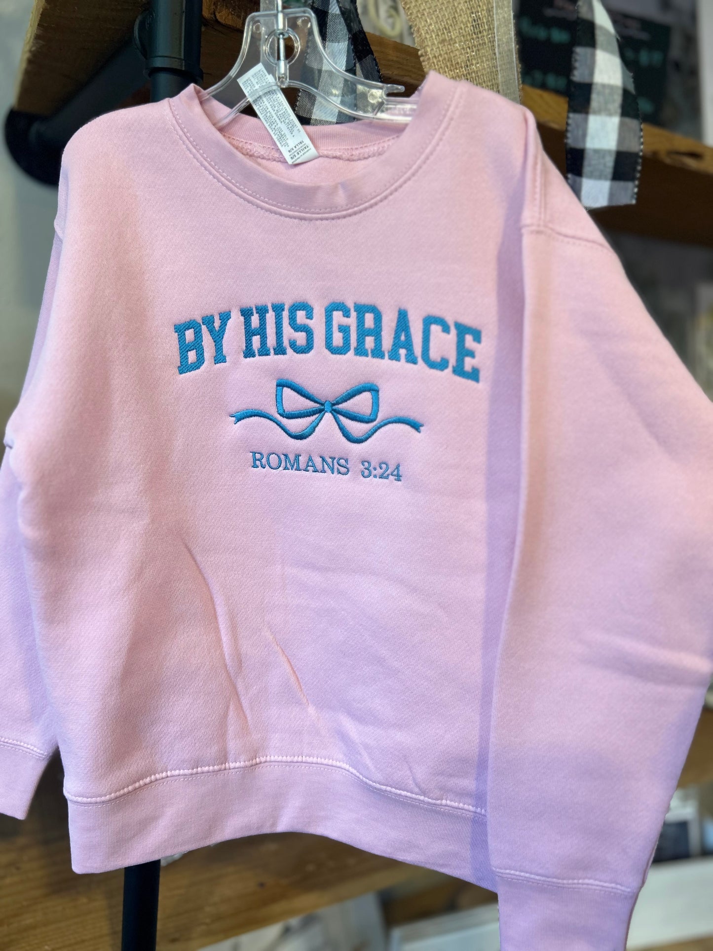 D's Designs YTH By His Grace Sweatshirt