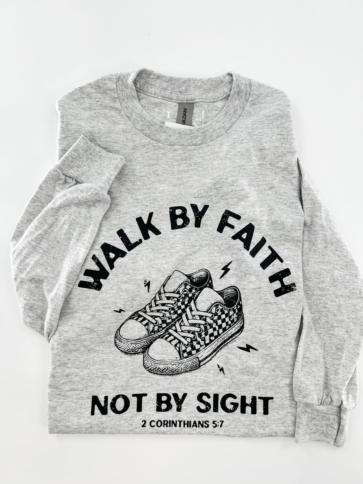 Walk by Faith - Black Sneaker Design