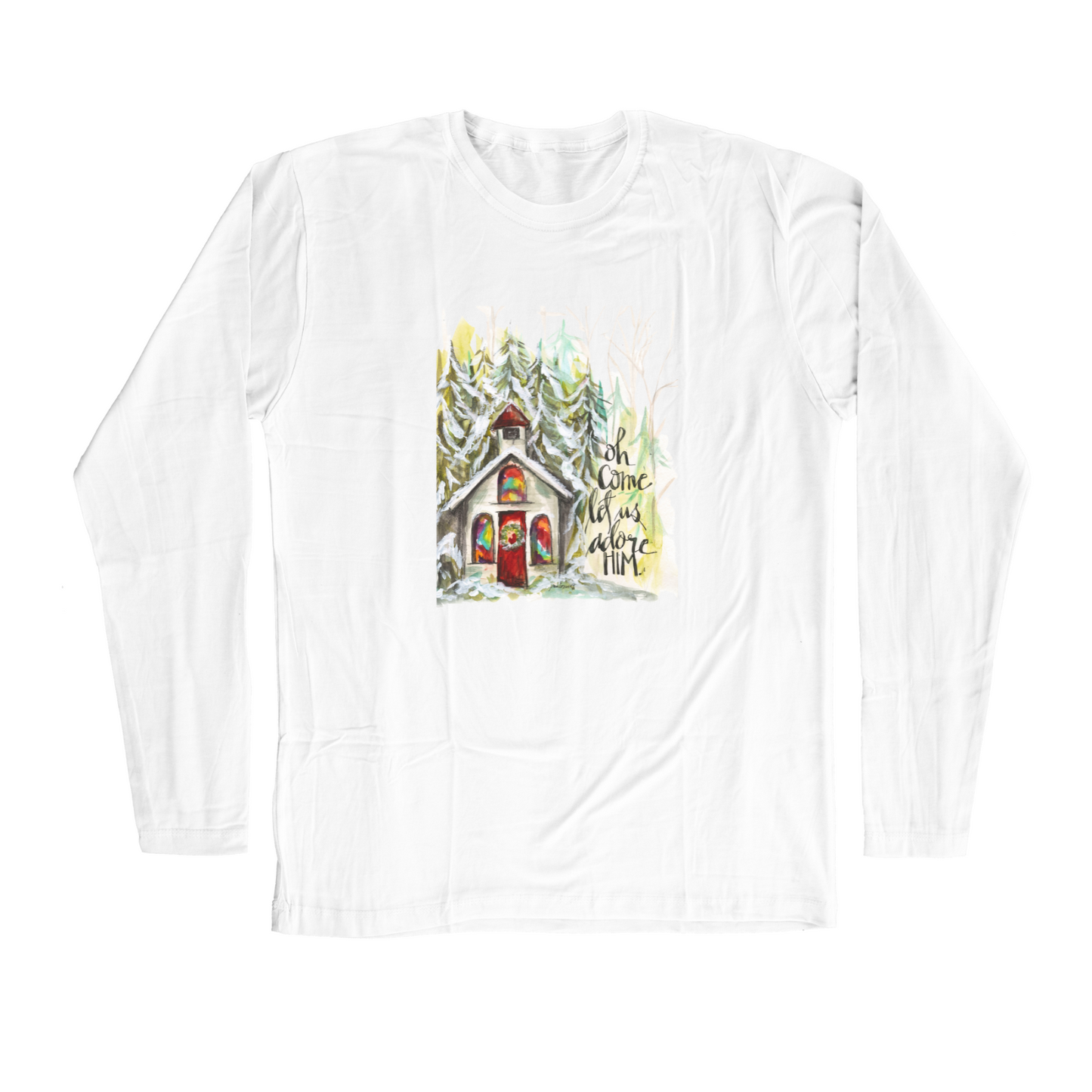Christmas Chapel Adult T-shirt