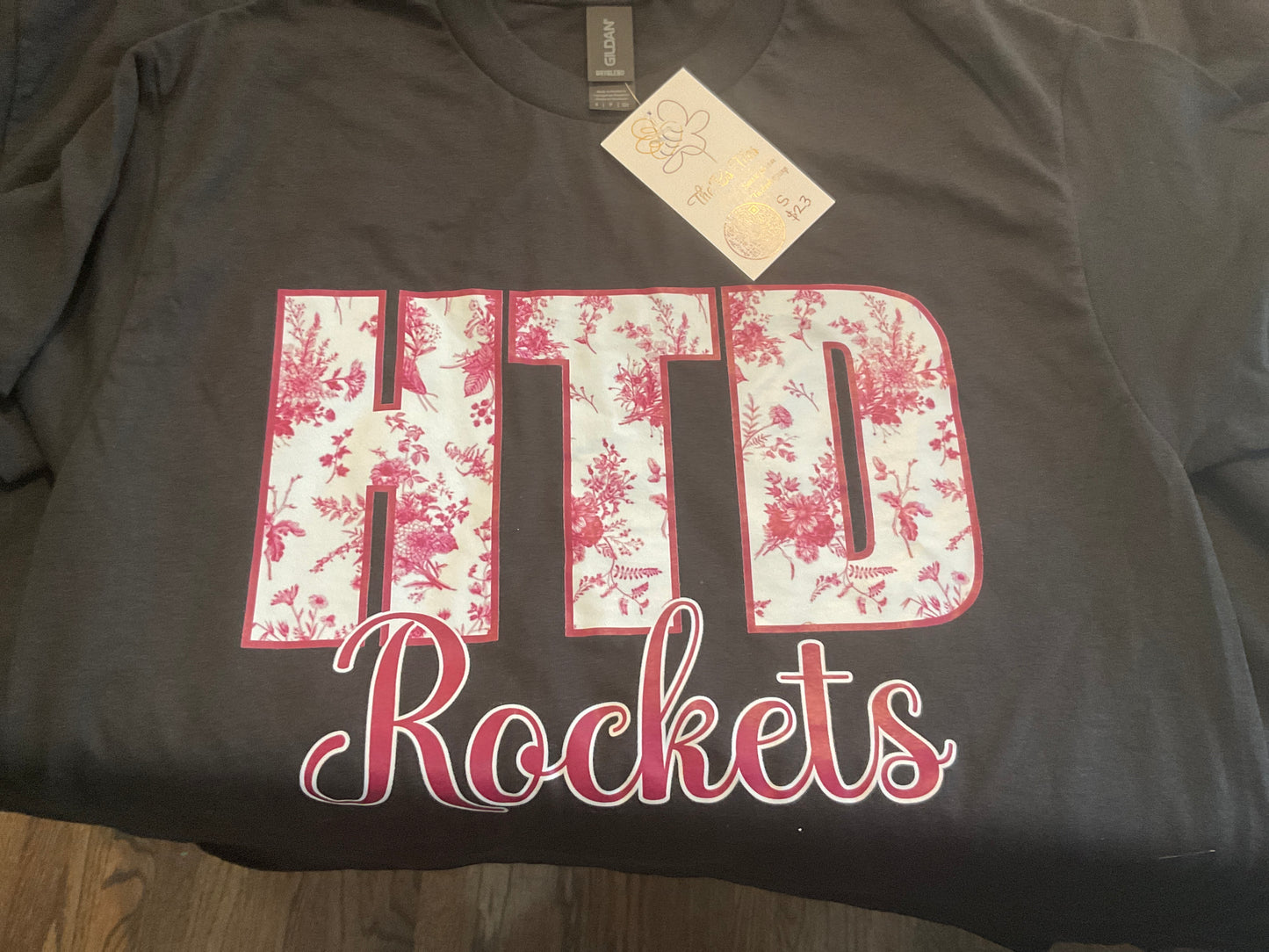The B's Tees HTD Rockets floral Tshirt