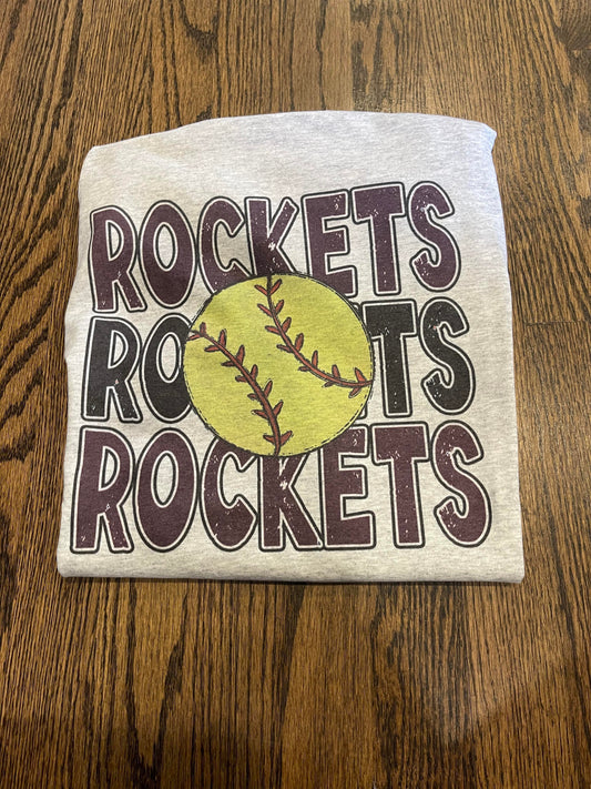 The B's Tees Shirts Rockets Softball