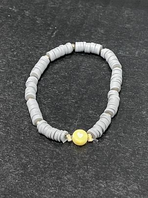 McPeanut Gallery Clay Heart Bracelets