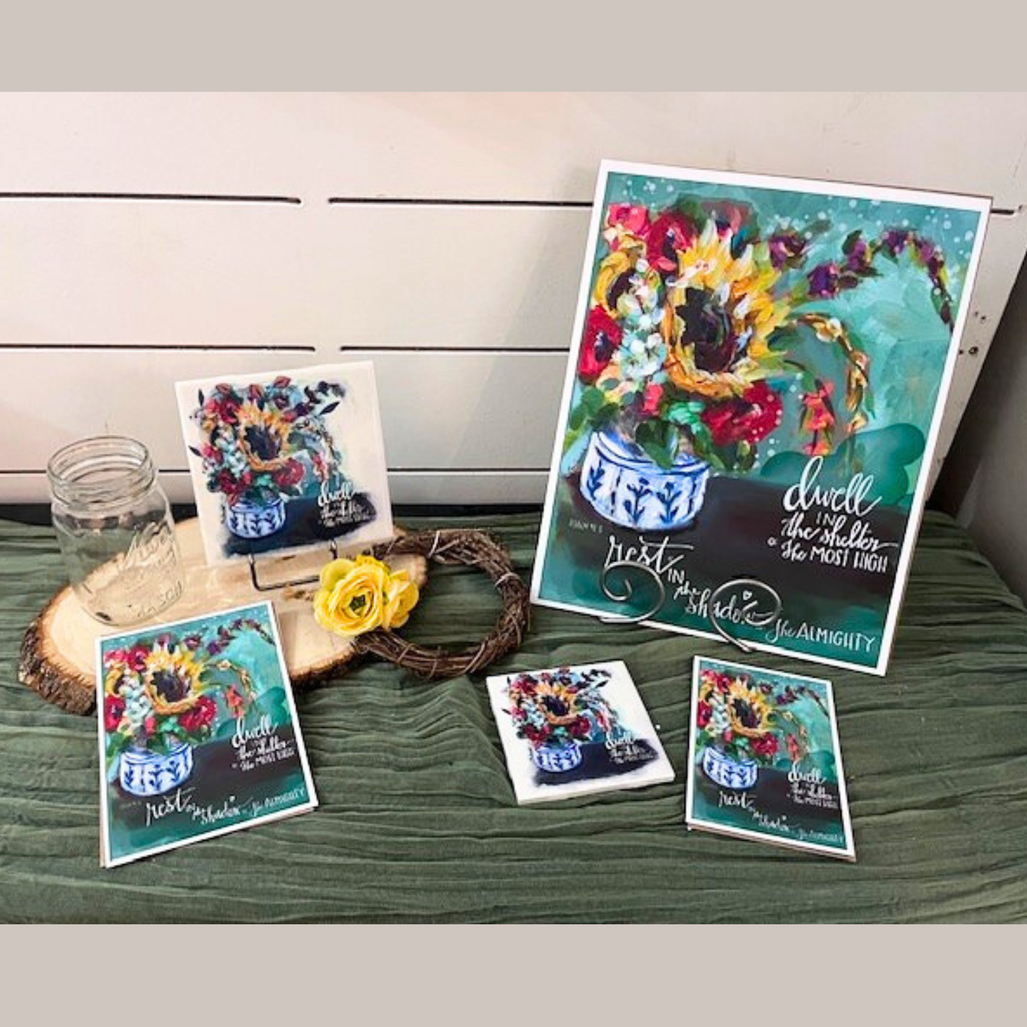 Dwell in the Shelter Vase