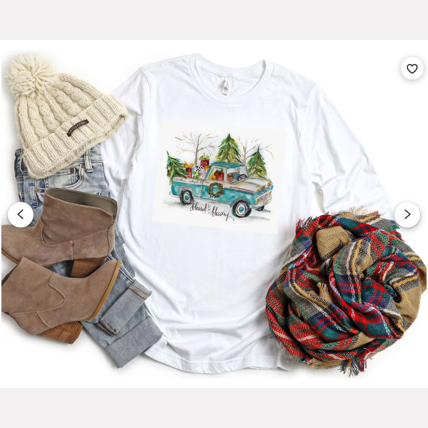 Christmas Truck Adult T-Shirt