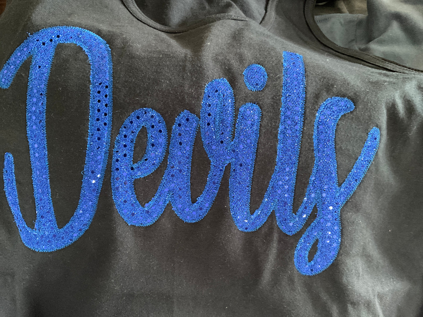 D's Designs blue devils tank