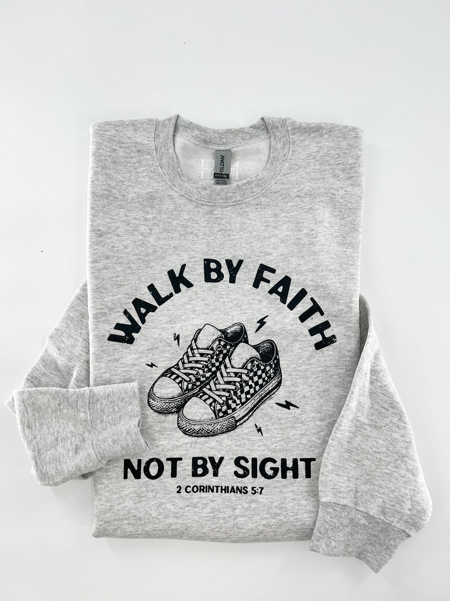 Walk by Faith - Black Sneaker Design