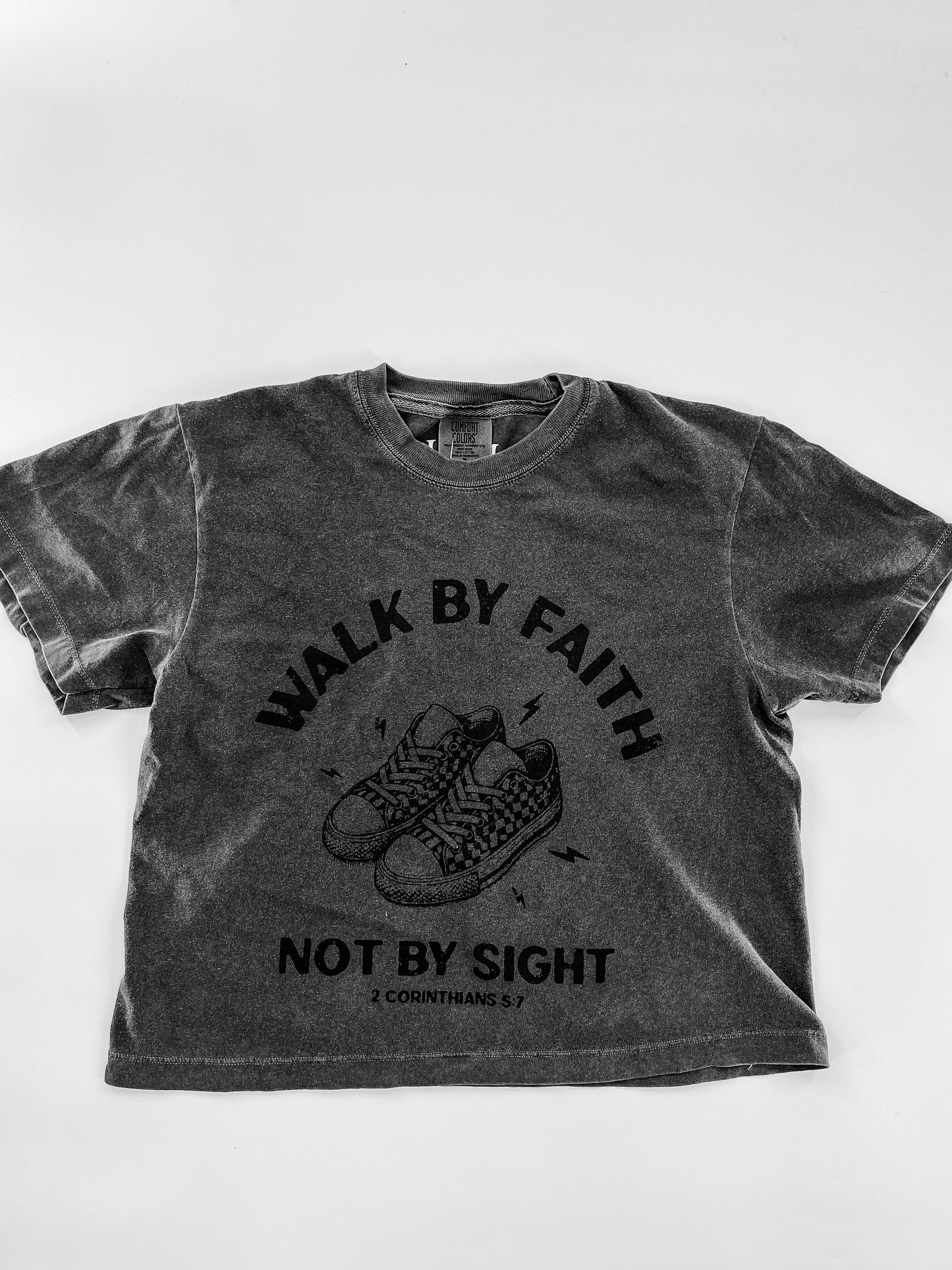 Walk by Faith - Black Sneaker Design