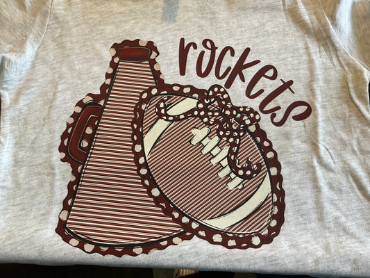 Cozy Momma  YOUTH ROCKETS megaphone & football