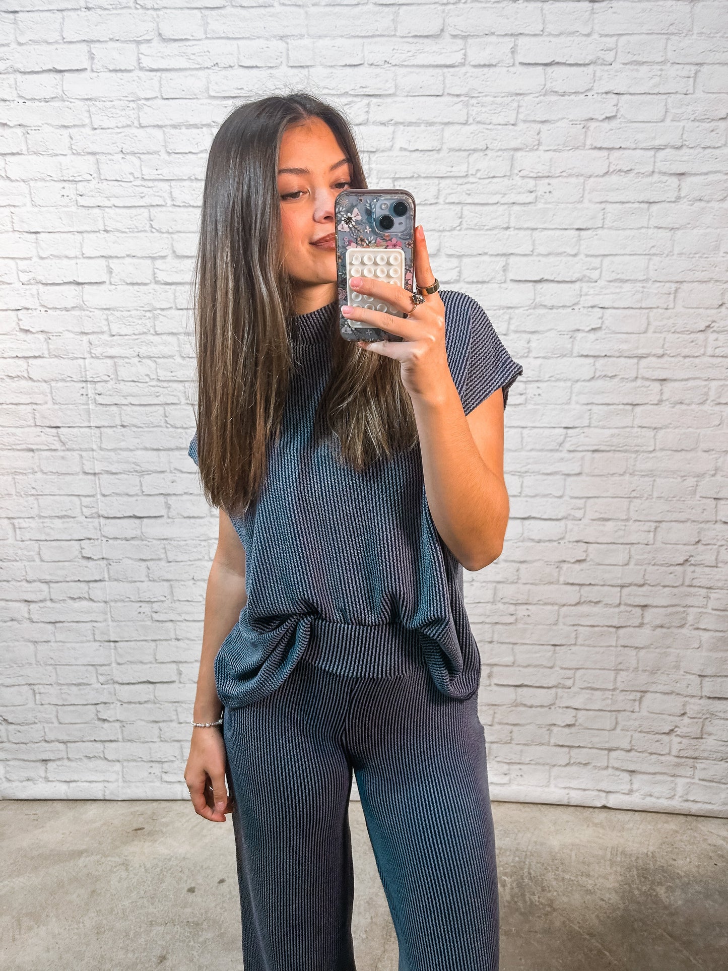 Midnight Ease Ribbed Set