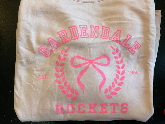 Alabama Handmade -Gdale Bow sweatshirt  pink