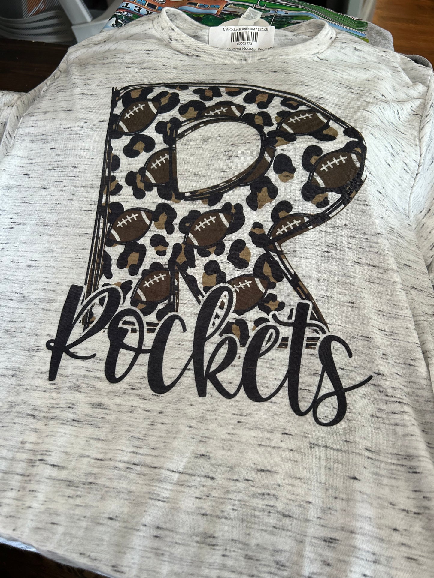 Cozy Momma Rockets Football leopard