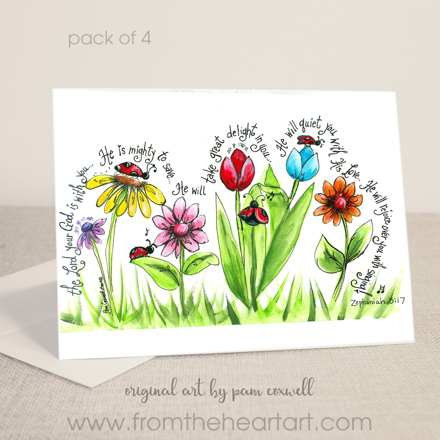 Ladybug Parade Notecards