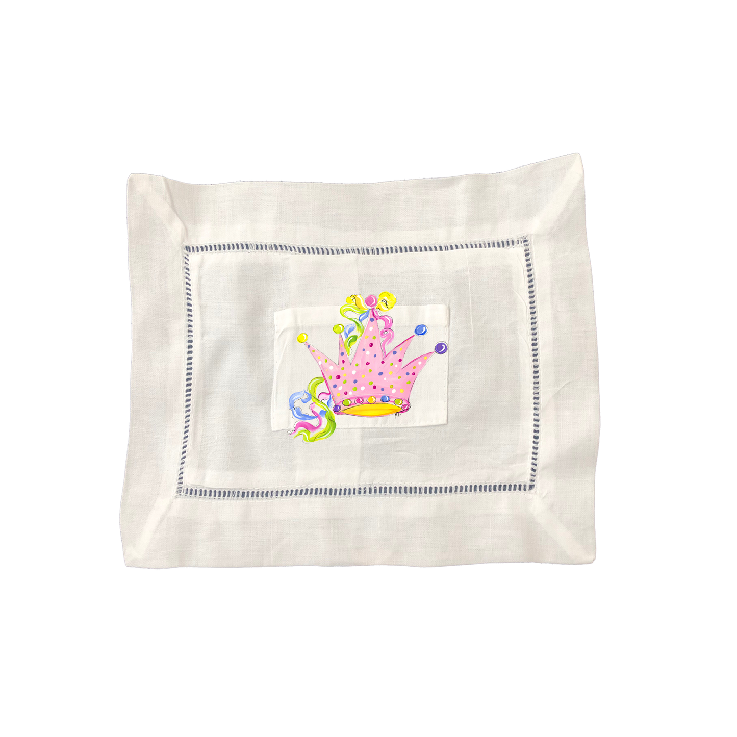 Large Tooth Fairy Pillow Crown w/ Ribbon- TF656