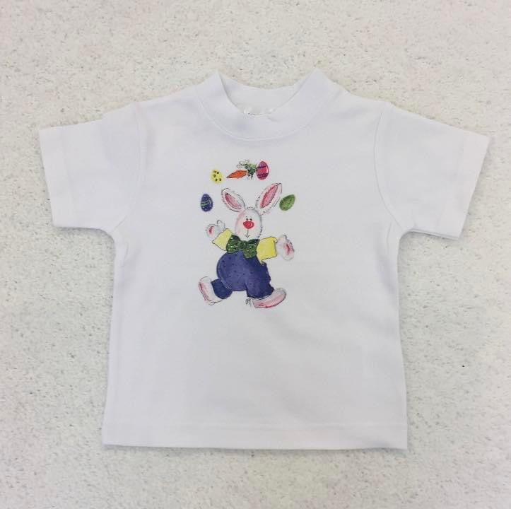 Cotton Tee Shirt Short Sleeve Juggling Bunny
