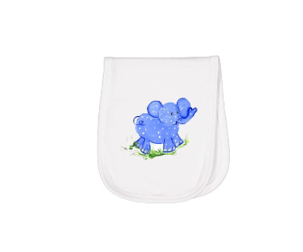 Burp Pad Blue Elephant BP 250