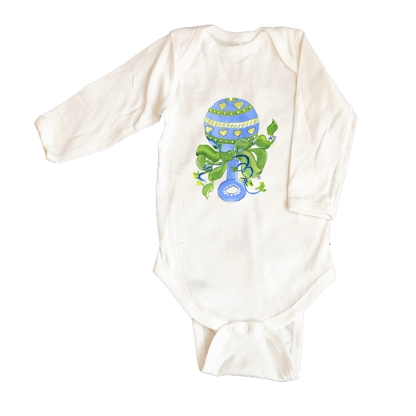 Bodysuit Long Sleeve 1008 Blue Rattle