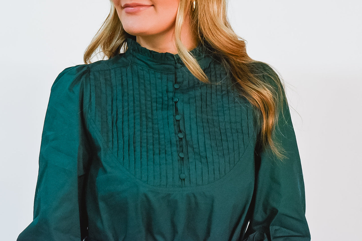 Forest Grace Belted Dress