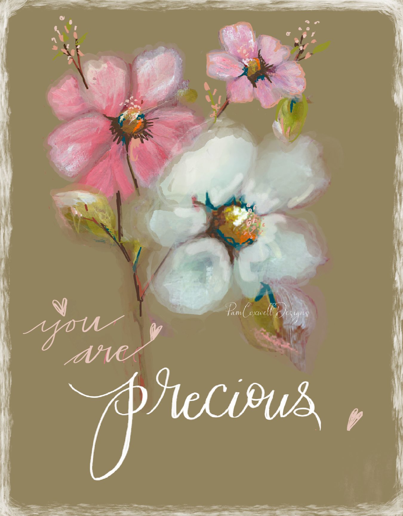 You Are Precious & Loved Car Charm