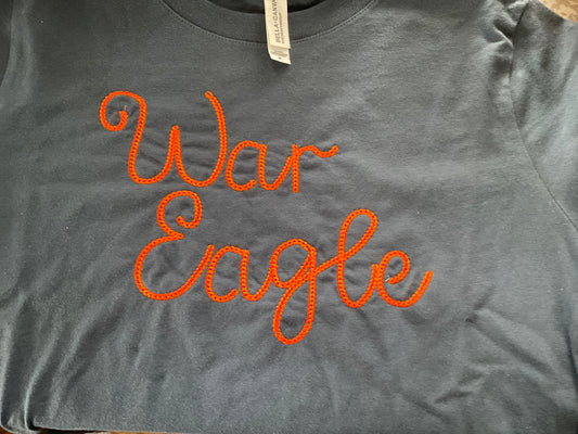 D's Designs WAR EAGLE CROPPED Tshirt