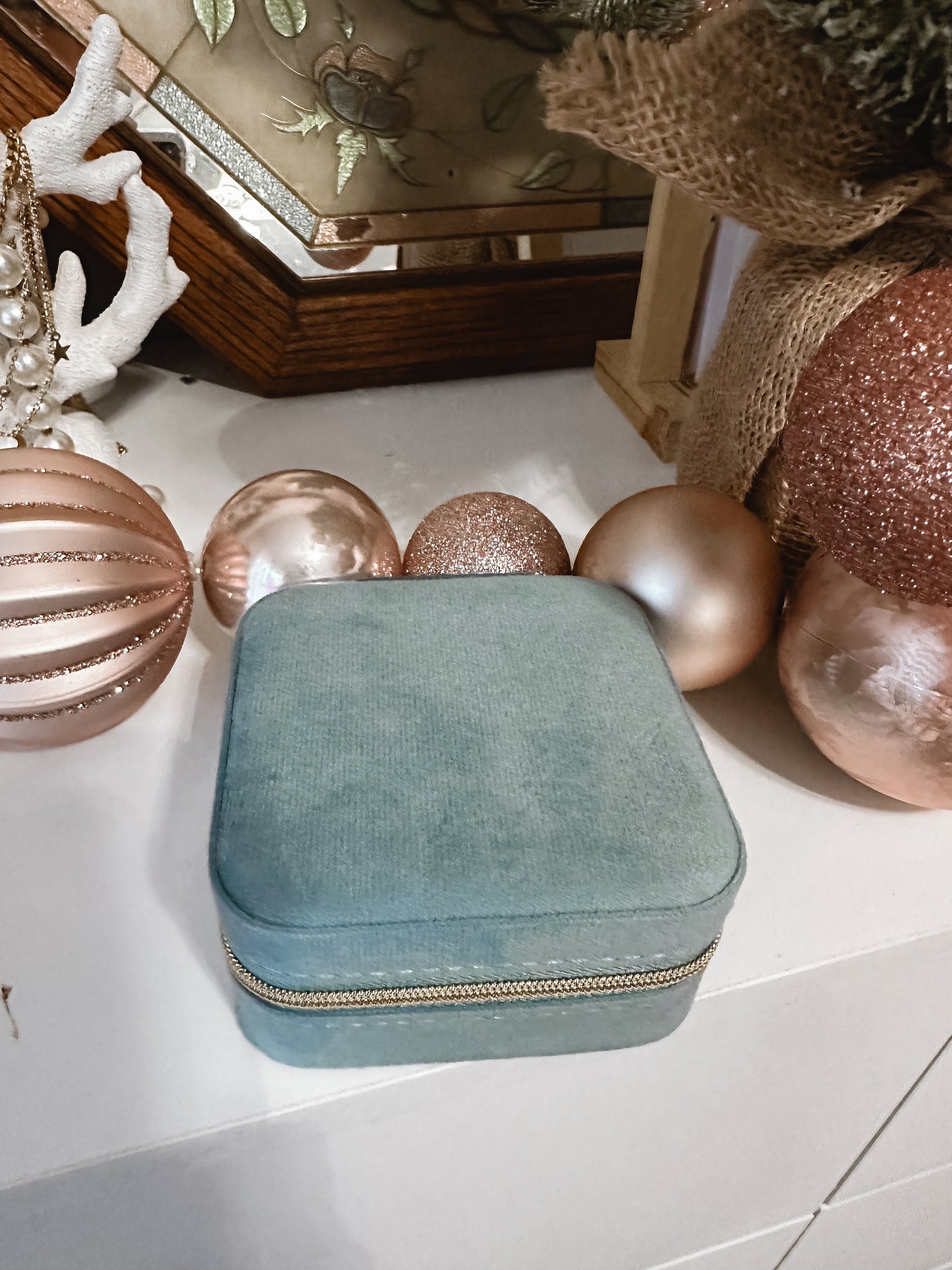 Velvet Keepsake Jewelry Box