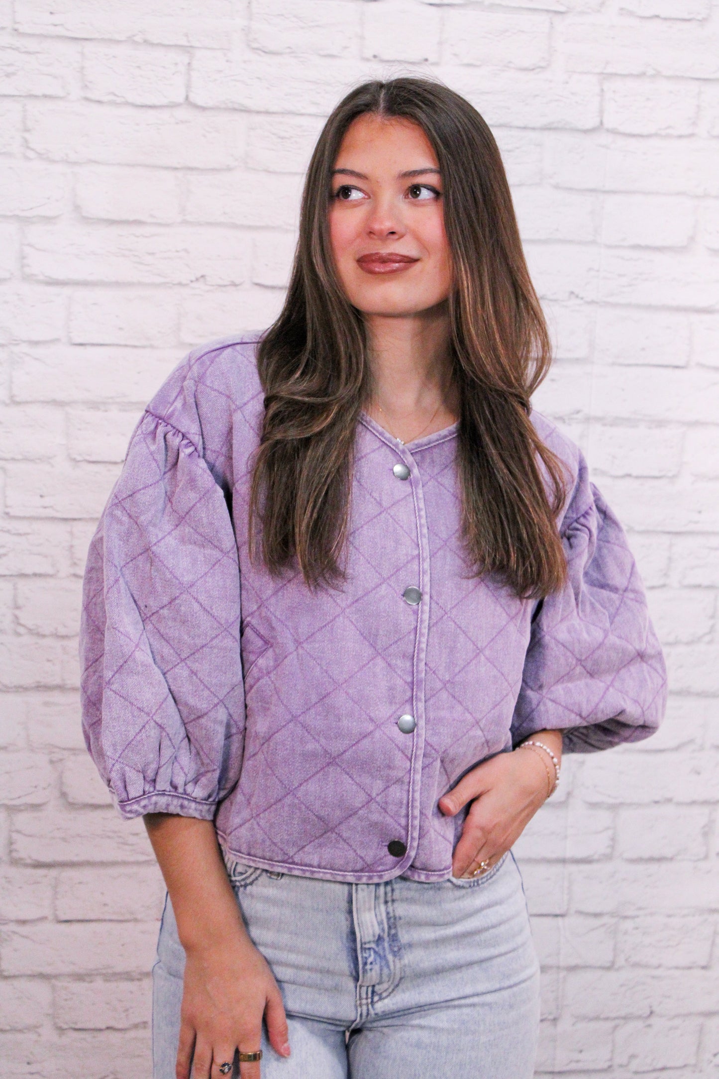 Lavender Lane Quilted Top