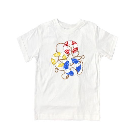 Cotton Tee Shirt Short Sleeve 1027 Life Rings