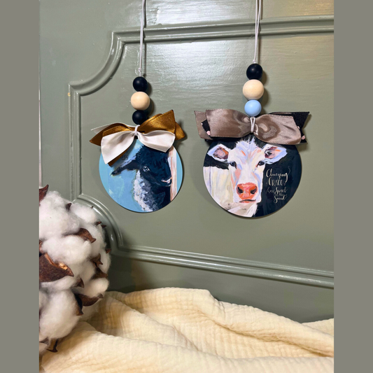 Sweet Farm Faces Car Charm