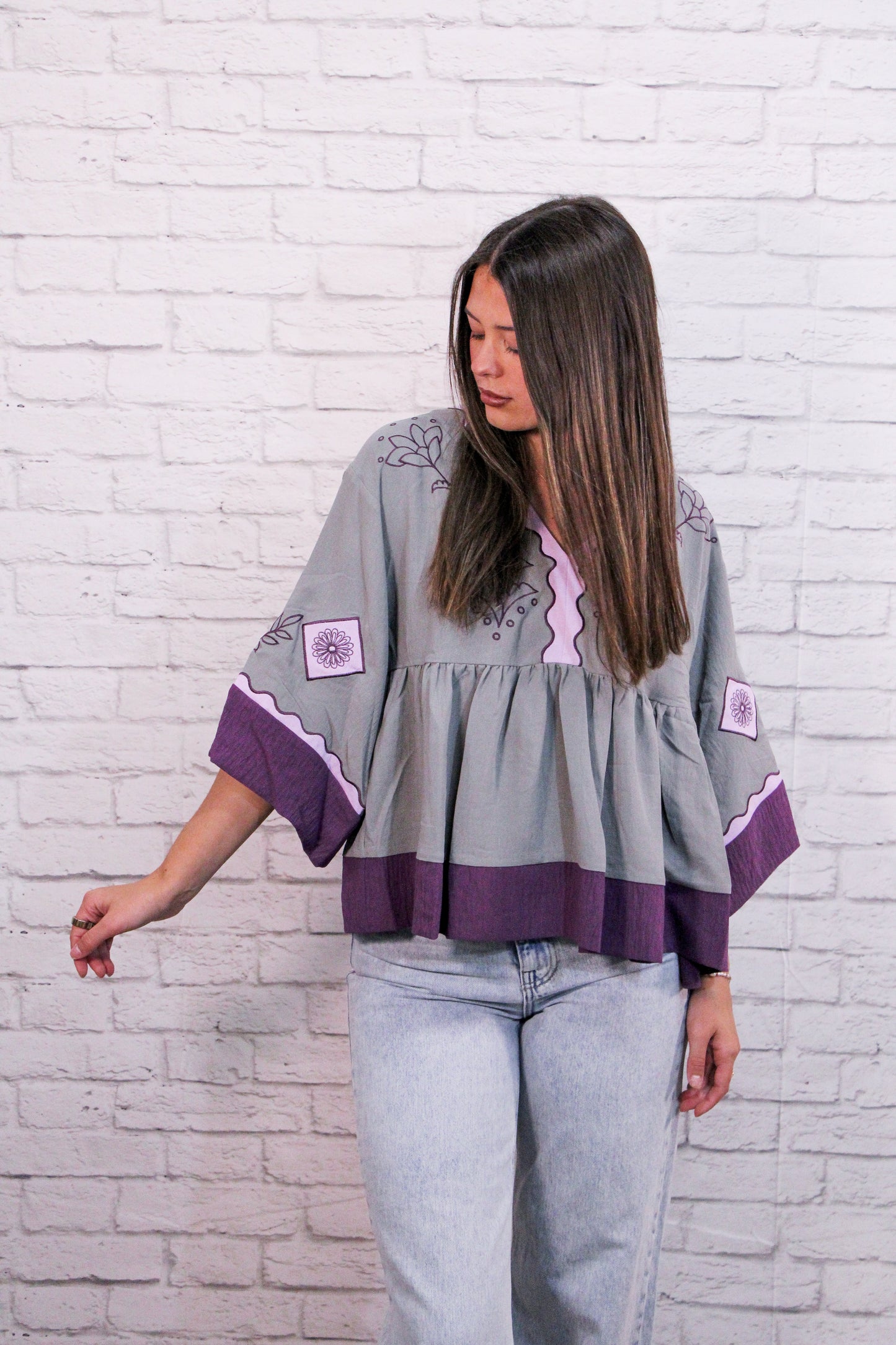 The Whispered Meadow Babydoll Top