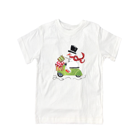 Child Shirt - 602 Scooter Snowman