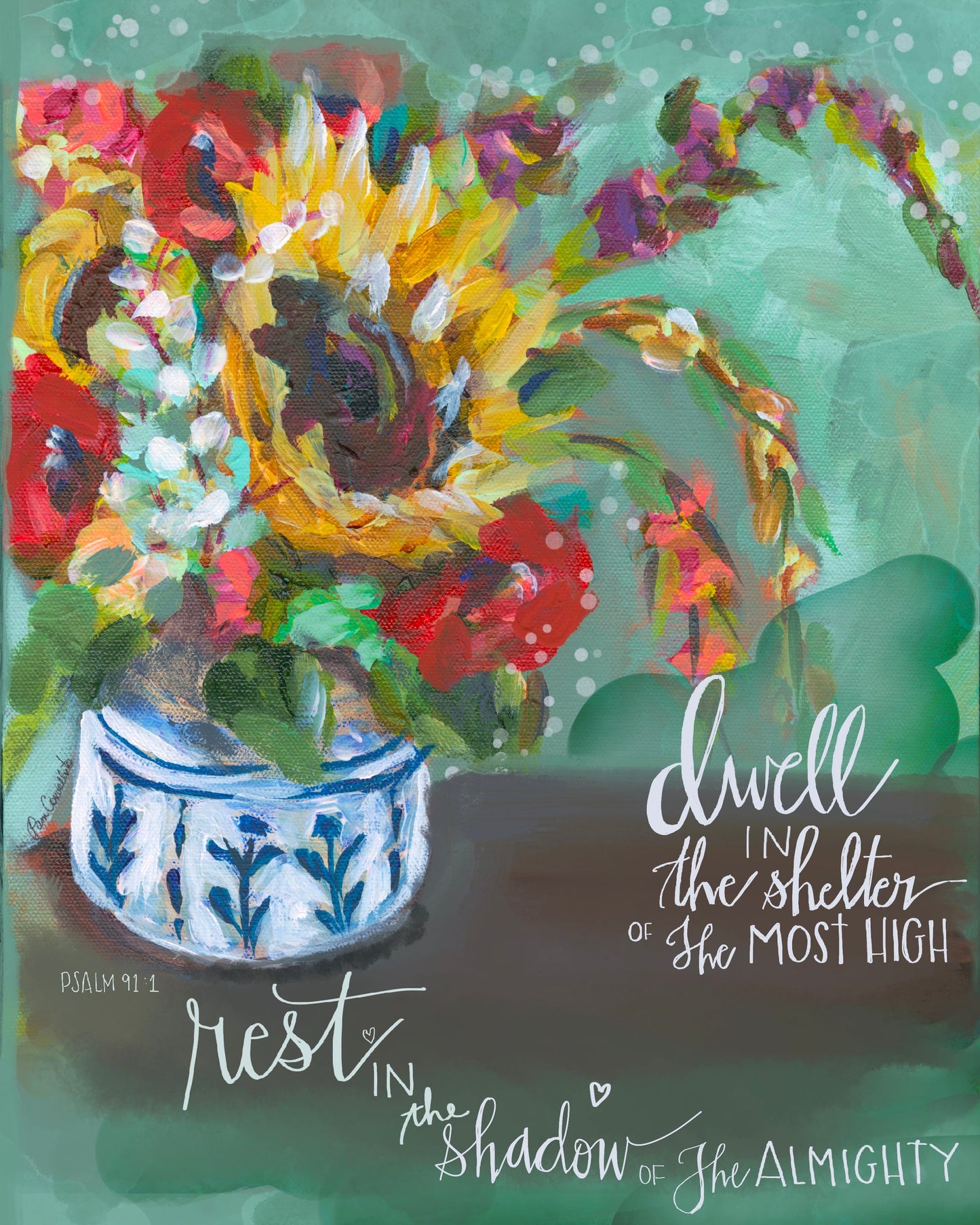 Dwell in the Shelter Vase