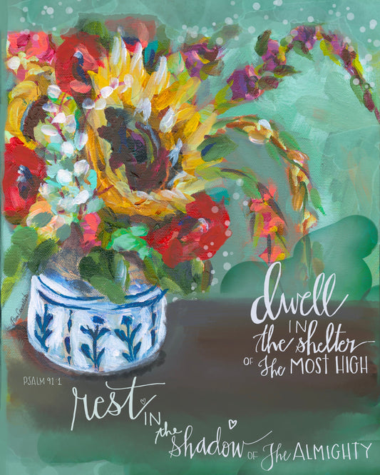 Dwell in the Shelter Vase