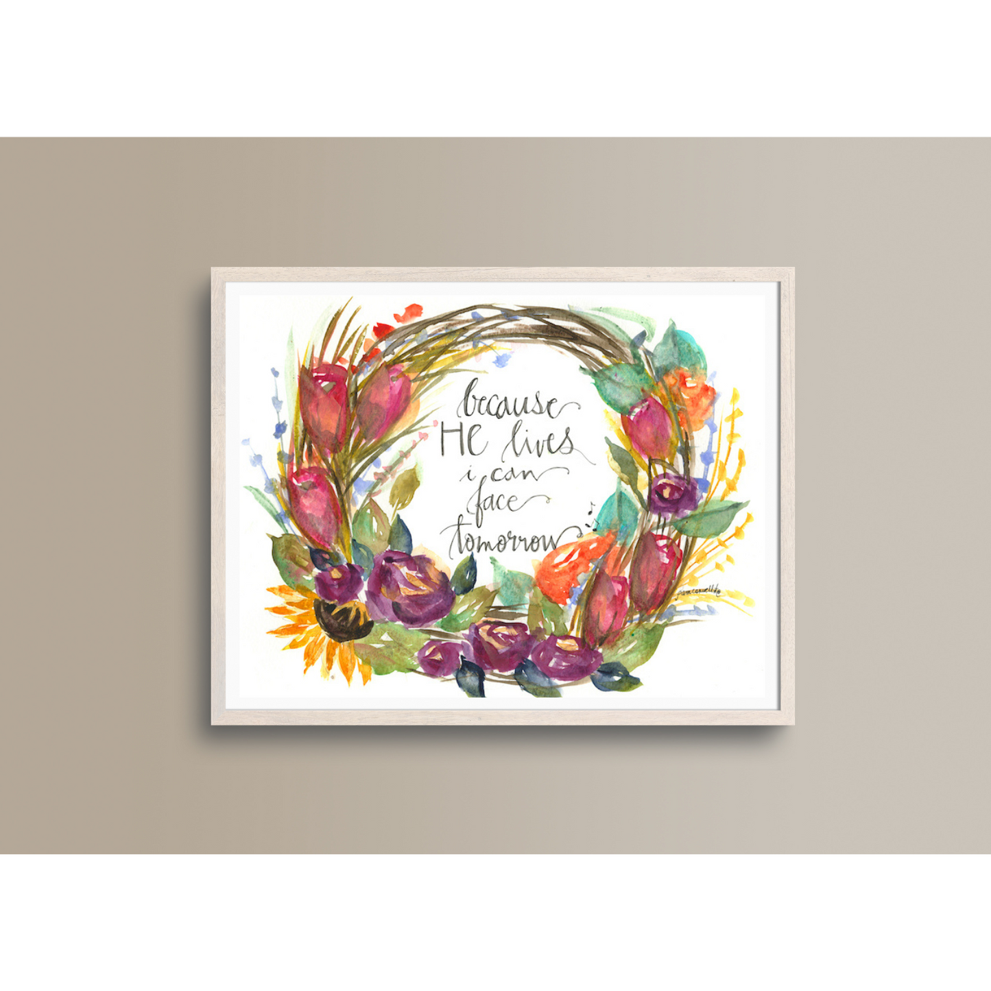 Because He Lives Wreath