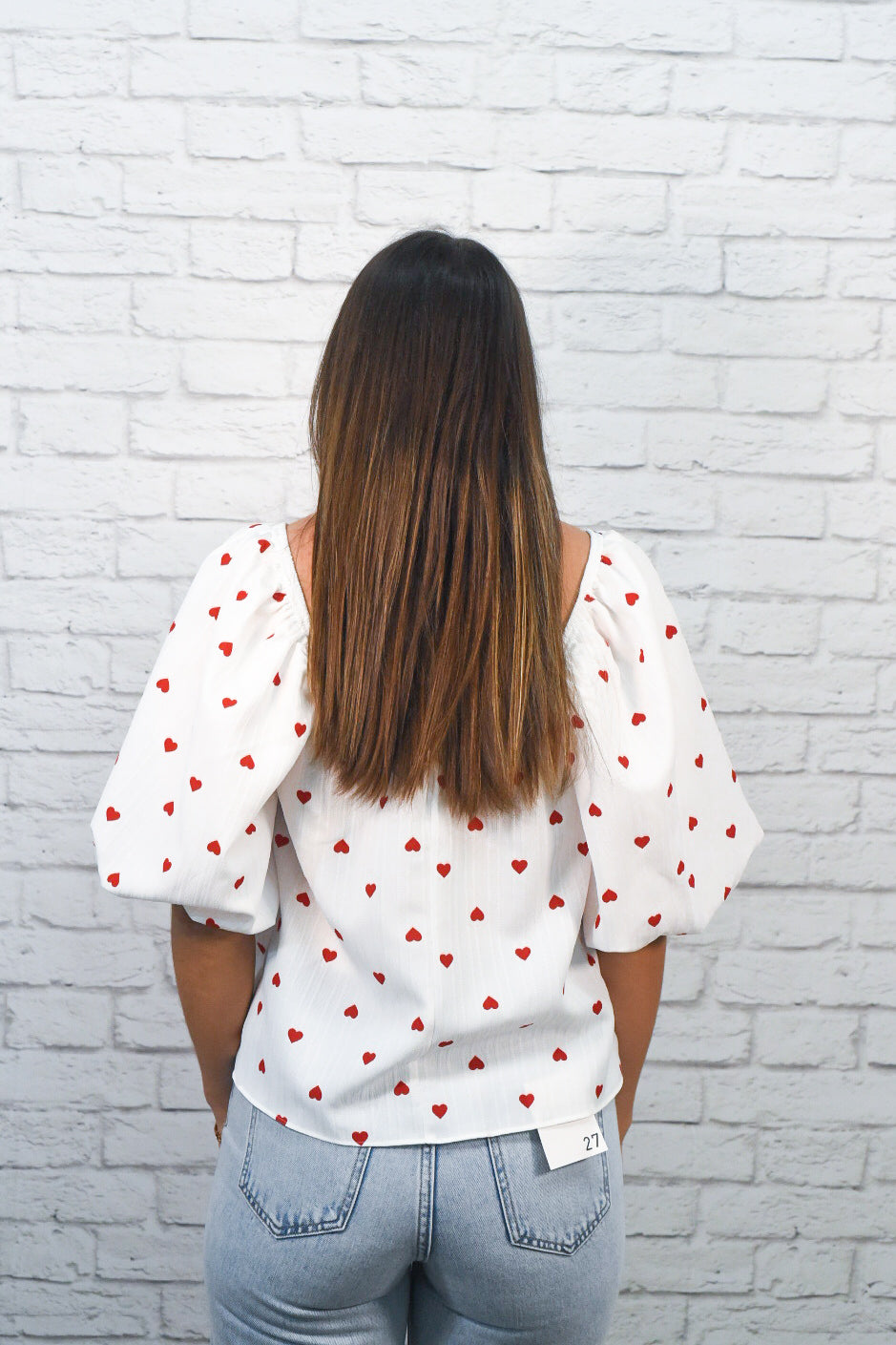Little Love Notes Puff Sleeve Top