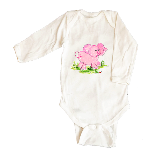 Bodysuit Long Sleeve  249 Pink Elephant