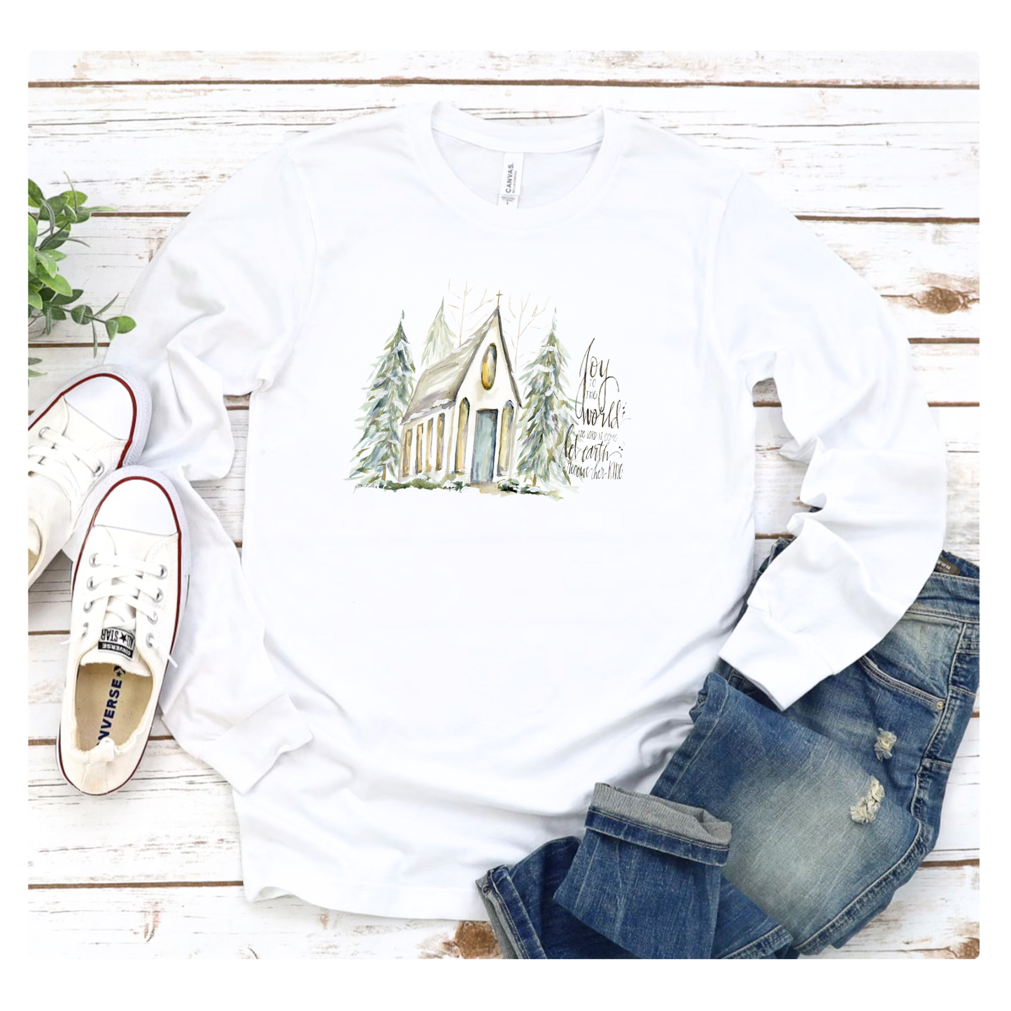 Winter Cove Chapel Adult Long Sleeve T-shirt