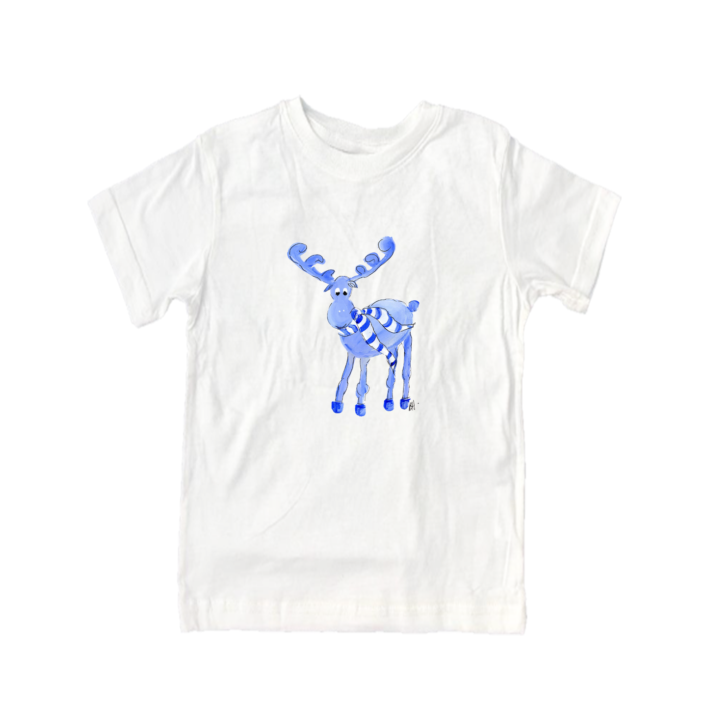 Child Shirt - 259 Blue Reindeer