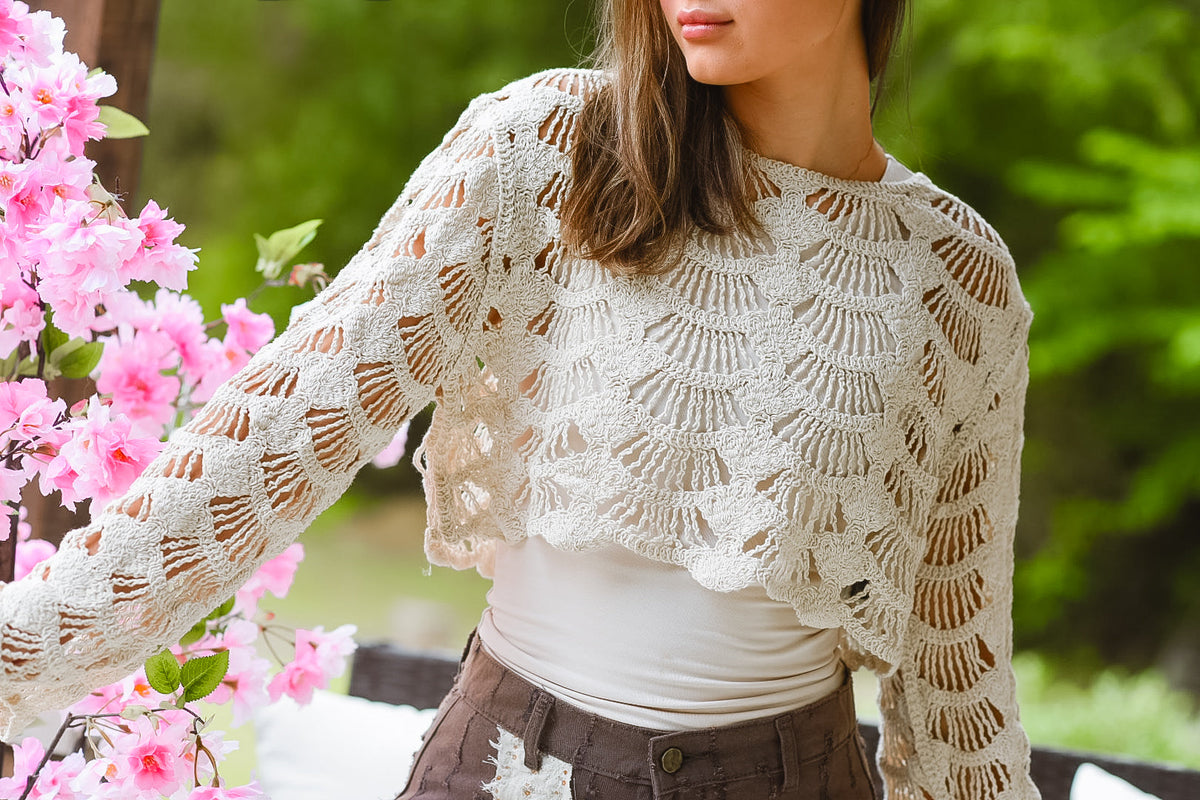 Sunset Crochet Blouse