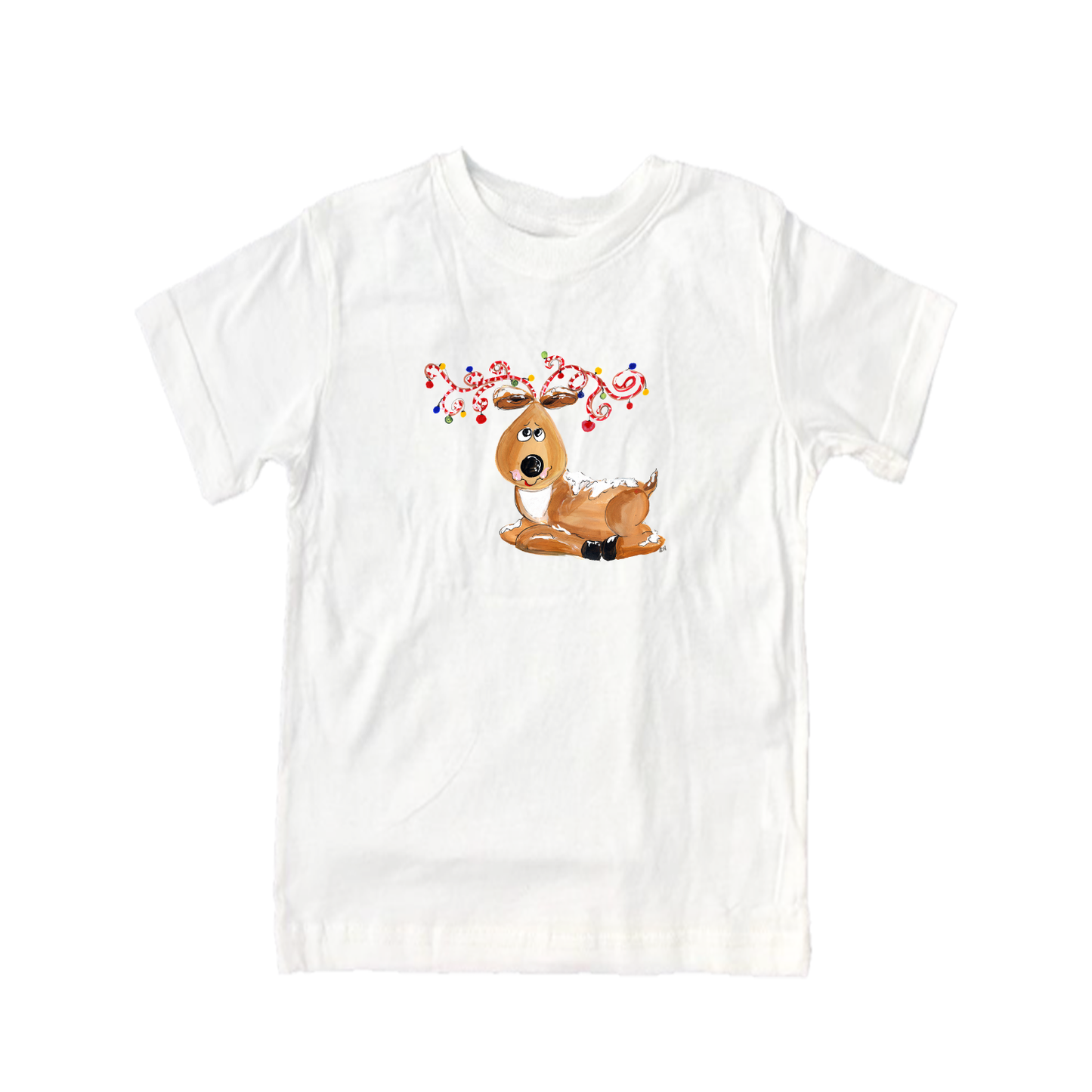 Child Shirt - 506 Sitting Reindeer with Lights