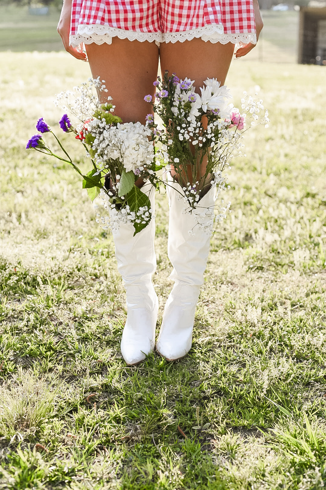 Cherry Picnic Red And White Gingham Romper