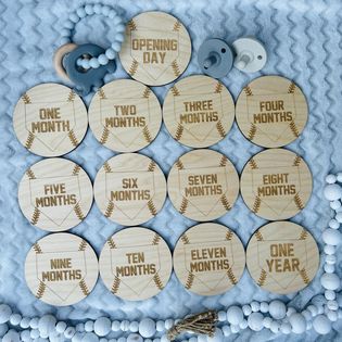 InScribed Laser Designs Baby Monthly Milestones