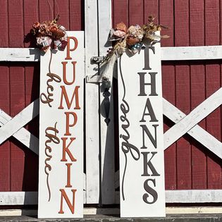 Lost & Found Porch Leaners, Hand-painted