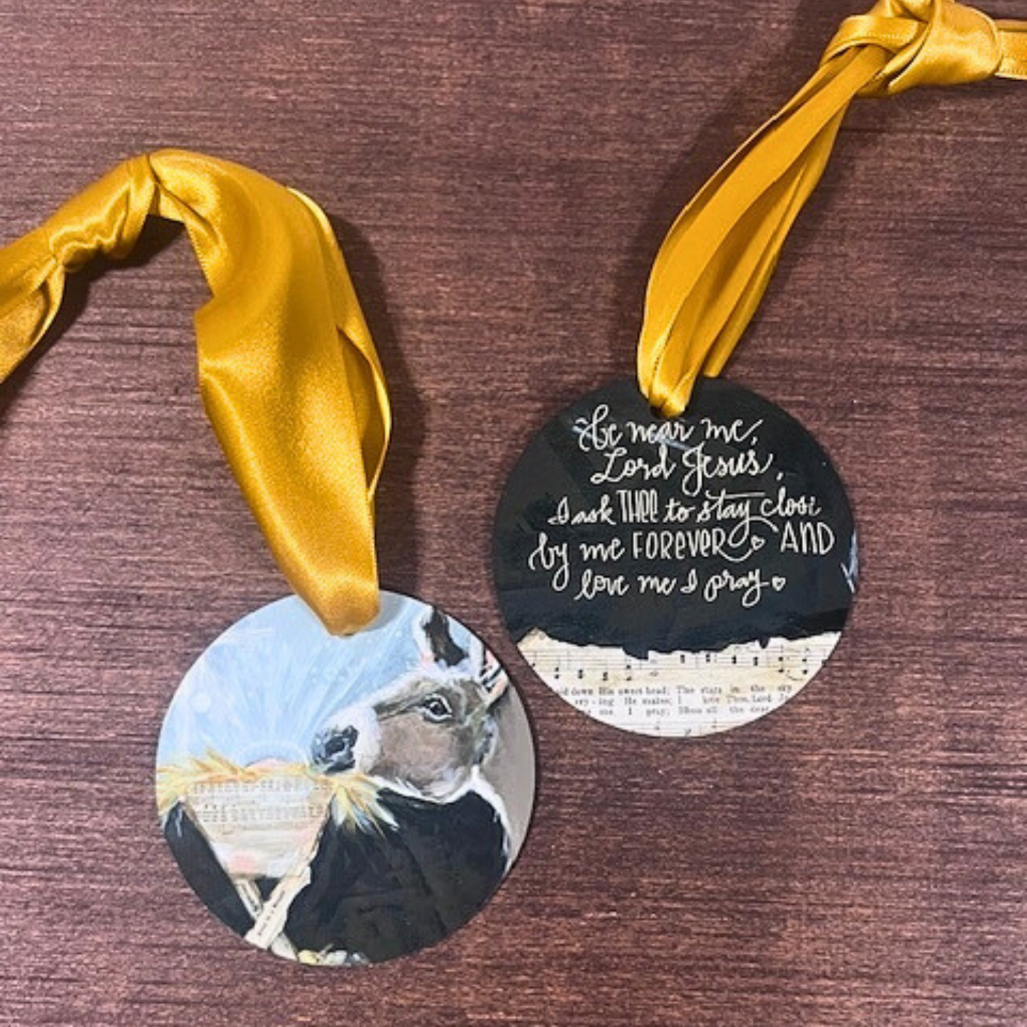 Be Near Me Donkey Reversible Ornament