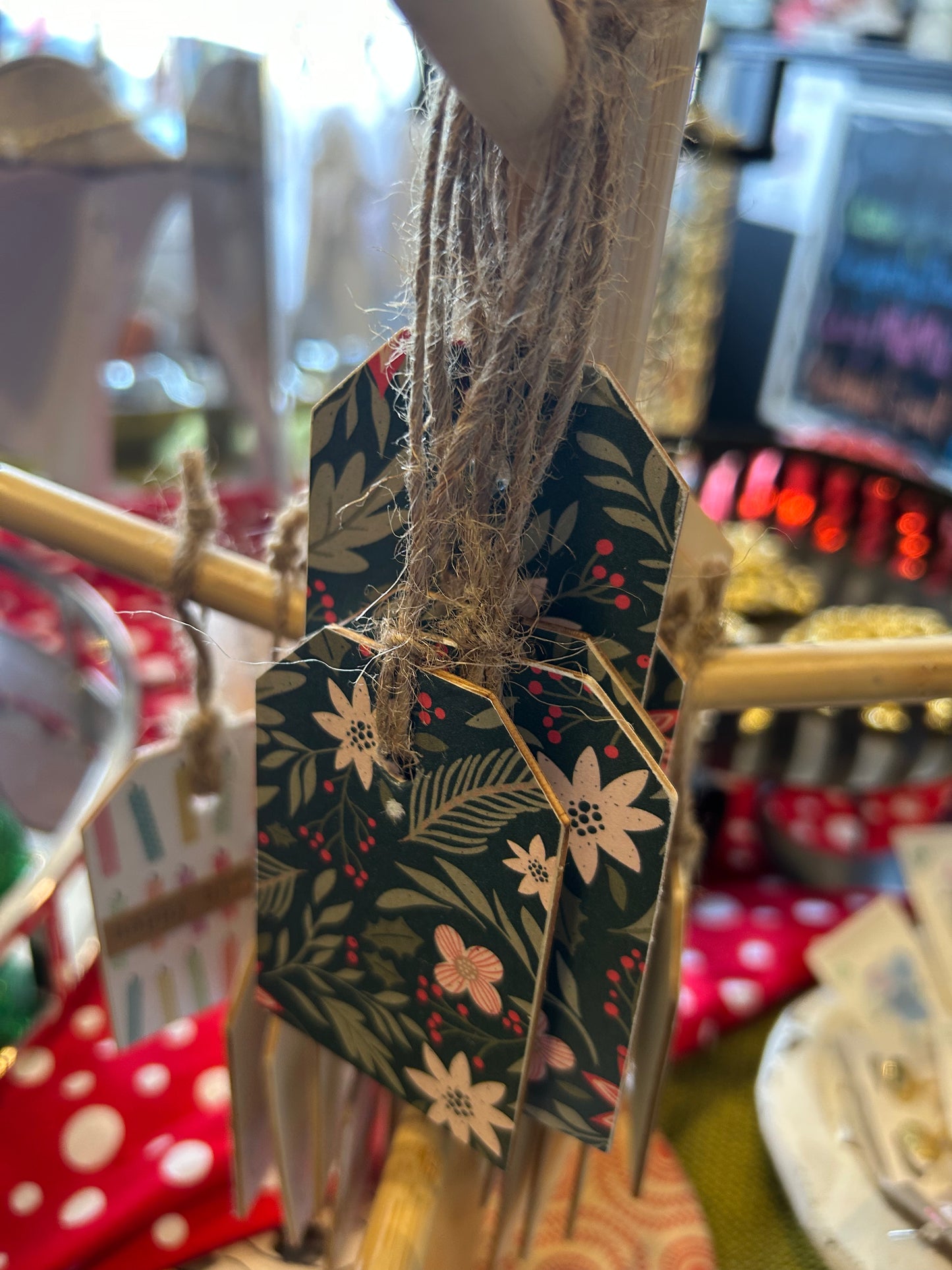 Well Rooted Wooden Tag (w/ cardstock)