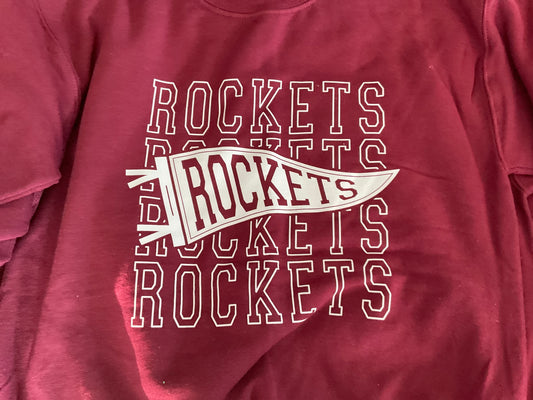 The B's Tees Rocket Pennant Sweatshirt