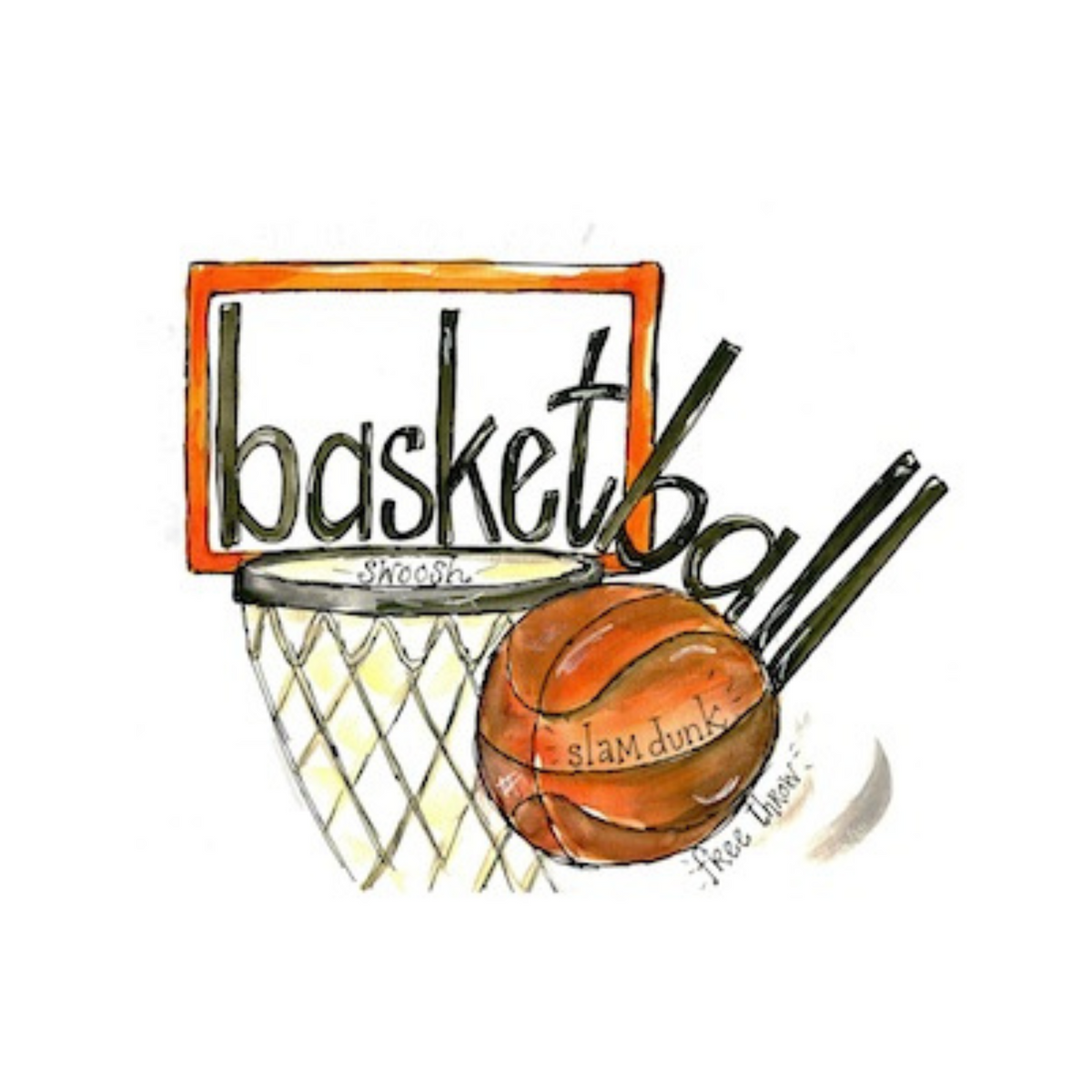 Basketball - Word Art